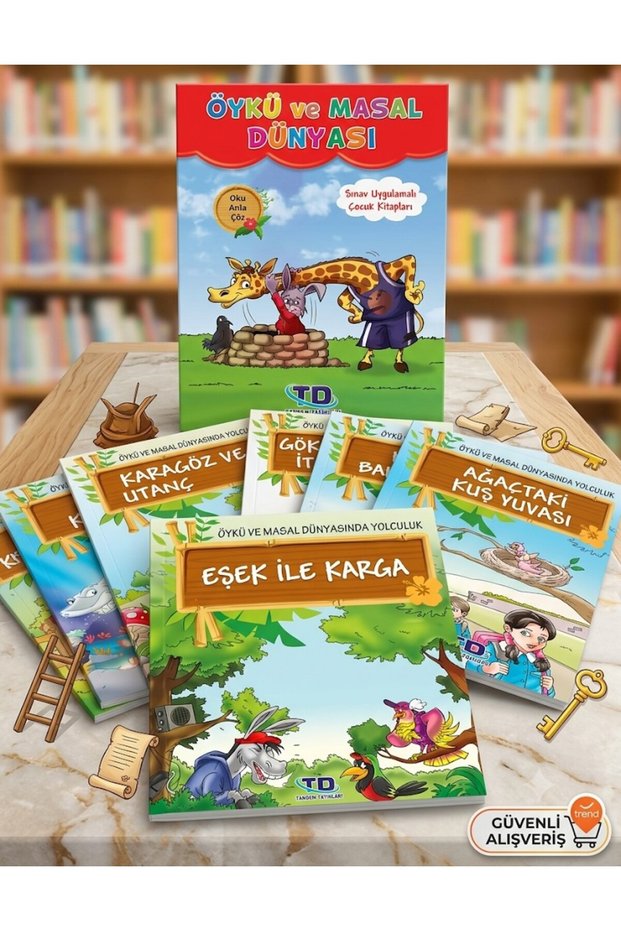 Story and Fairy Tale World Set 8 Books, Each with 64 Pages, Exam Practice for Grades 2-3-4