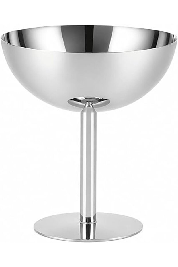 Stainless Steel Ice Cream Goblet, Dessert Bowl with Stable Base
