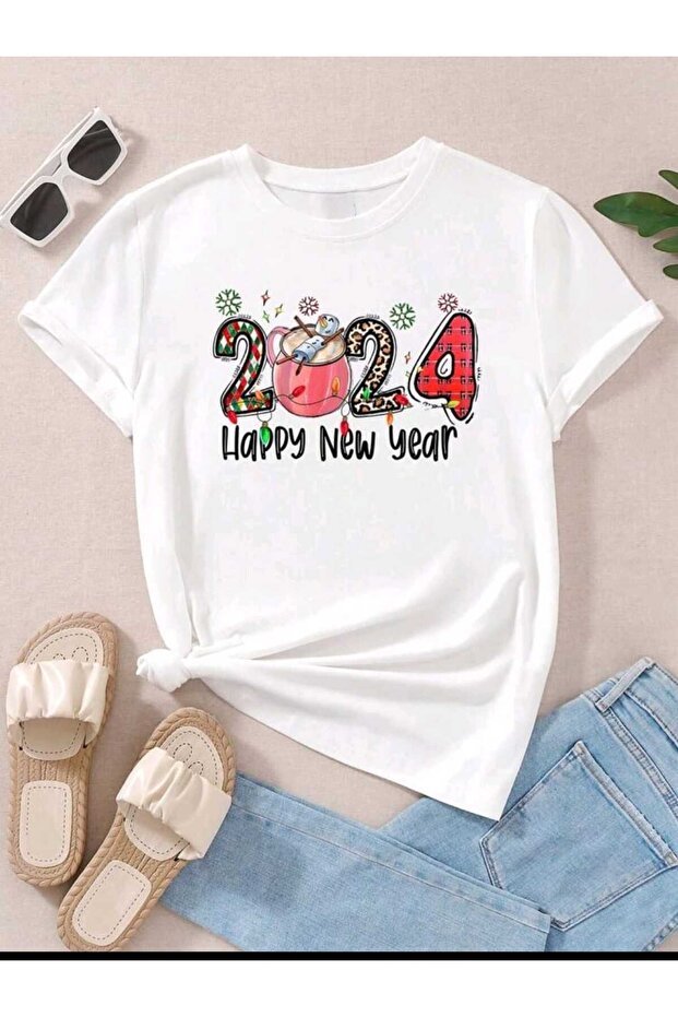 2024 Printed Oversize Casual T-shirt Unisex Boyfirend