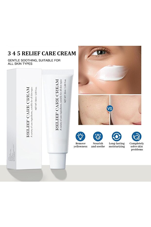 345 Relief Cream | Moisturizer for Soothing Recovery and Blemish Care with PDRN & Niacinamide