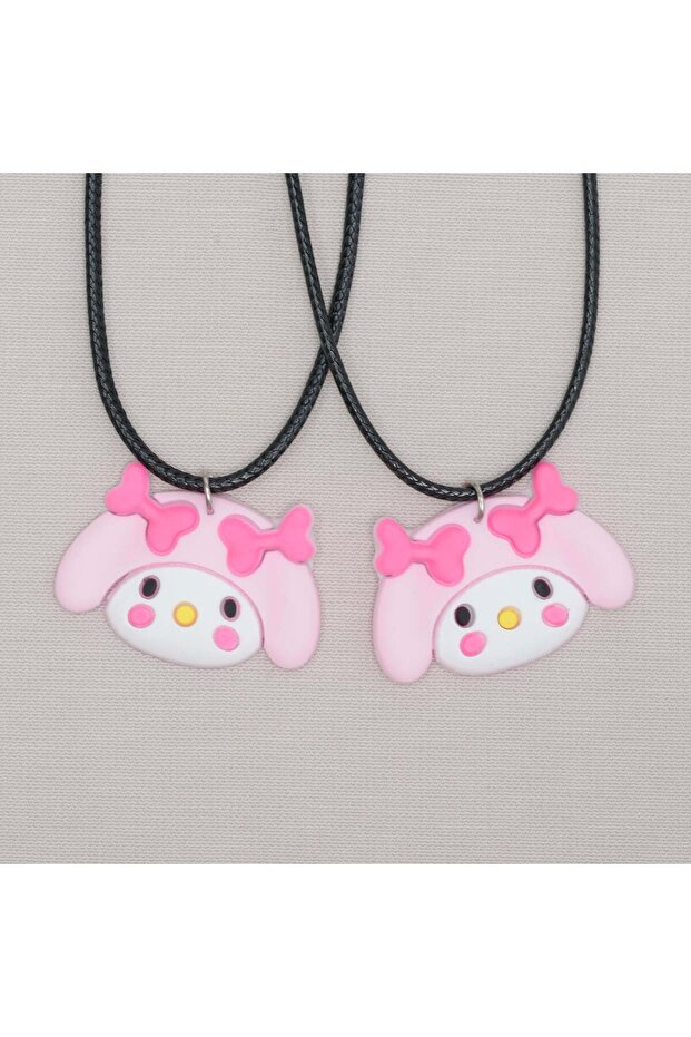 2-Pack My Melody Model Ip Necklace, Friendship Necklace, Best Friends