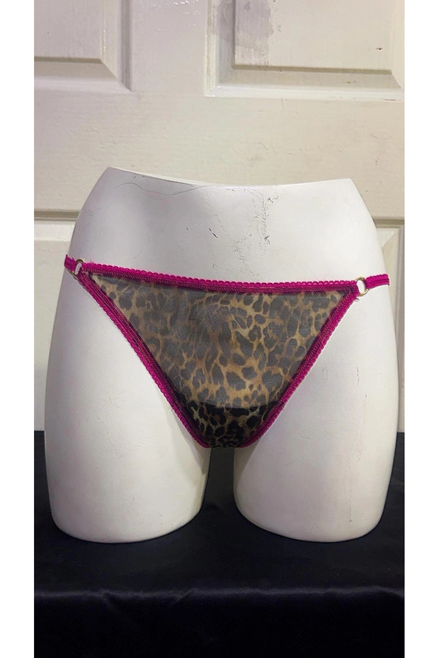 Leopard Patterned Half Support Bra Set - 5