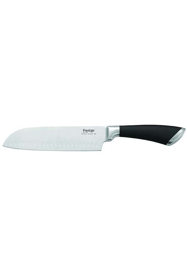 Deko 6.5'' (17.5 Cm) Santoku Knife | Rust Free Stainless Steel Blade - Pr57541 Silver