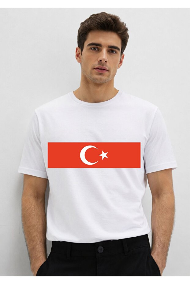 Turkish Flag Printed Premium Quality Unisex T-Shirt – Surprise Gift