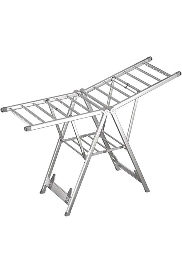 Durable Foldable Clothes Drying Rack Stainless Steel Garment Hanger Stand JL-8833
