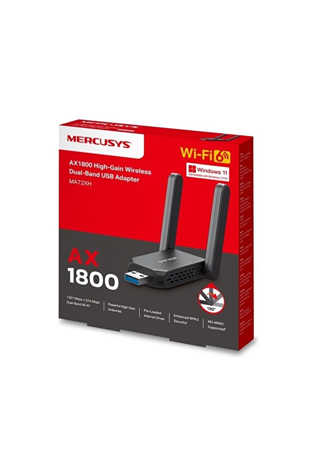 MA72XH AX1800 High Gain Wi-Fi 6 USB Adaptör - 4