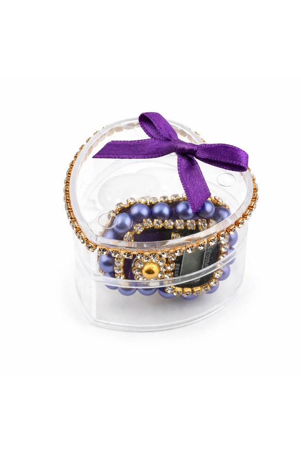 Mini Heart Box with Stones Zikirmatik