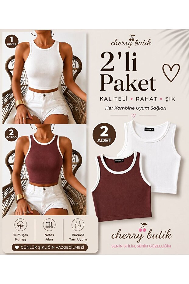 2-Piece Crop Blouse Set Package