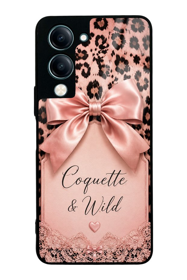 Vivo Y04 Coquette Wild Bow Design Glossy Phone Case