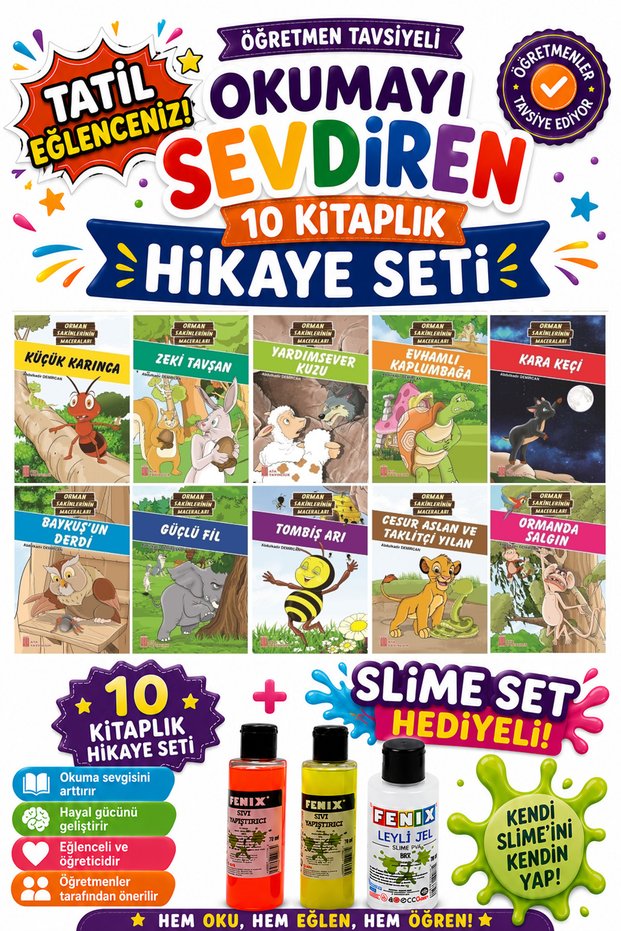 3Rd Grade Teacher Recommended 48-Page Story Set-3 That Made Students Love Reading (with Slime Set Gift)
