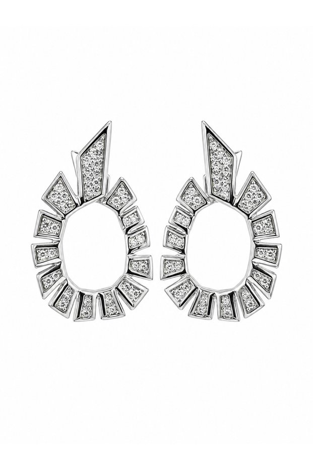 Lunessa Pearl Xuping Women's Steel Geometric Earrings Non Tarnish Silver Color |