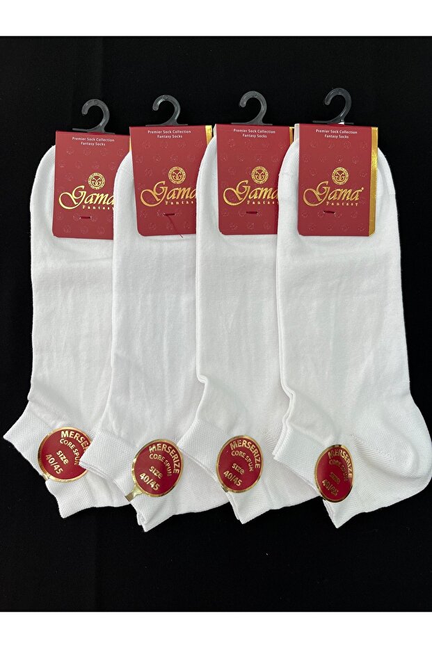 4 Pieces of Mercerized 100% Natural Nylon-Free Short-Sleeved Thin Summer Men's Booties