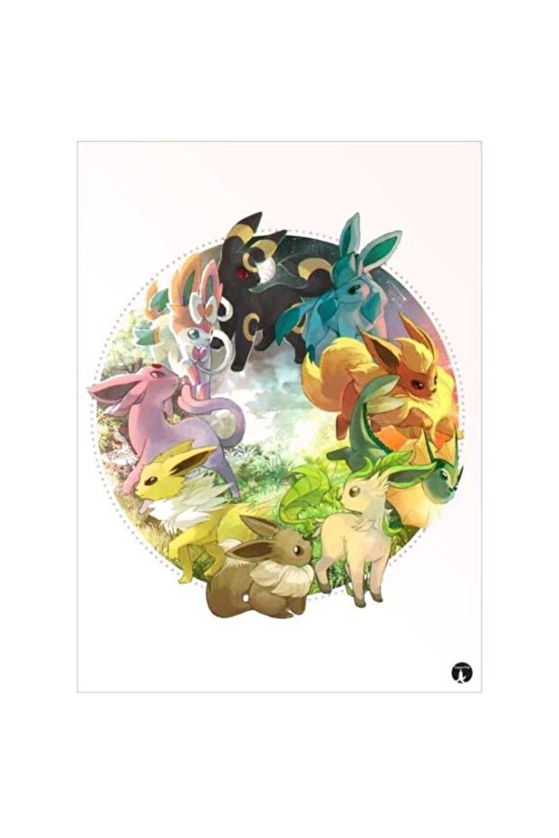 Pokemon Printed Mouse Pad Brown/Green/Yellow