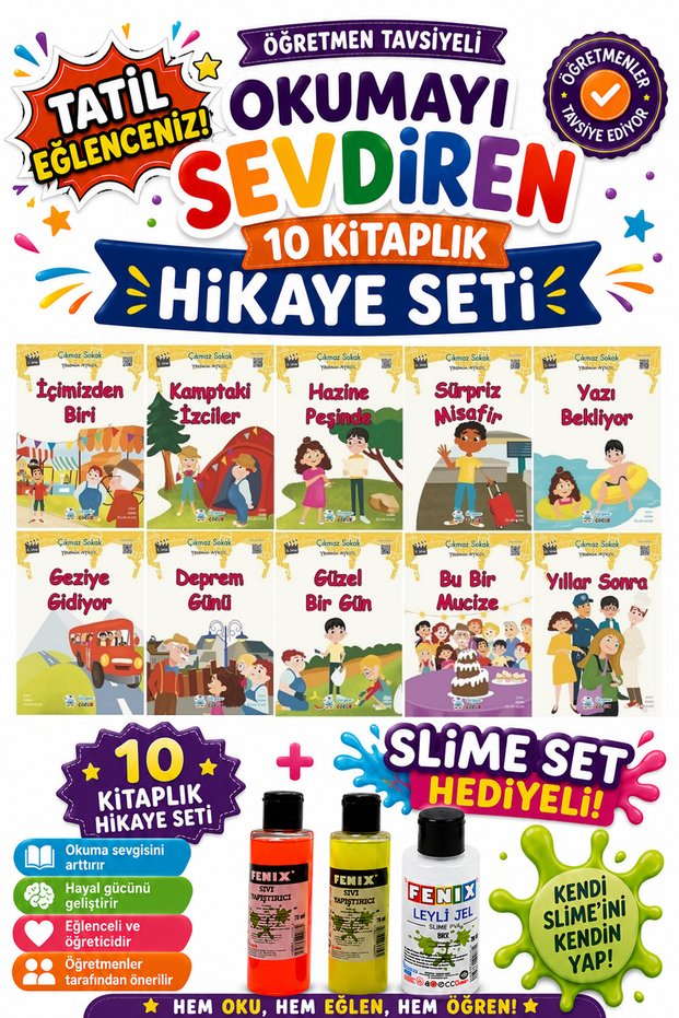 3Rd Grade Teacher Recommended 48-Page Story Set-3 That Made Students Love Reading (with Slime Set Gift)