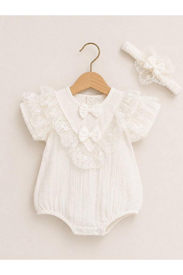 Muslin Bodysuit & Bodysuit with Bow Detail
