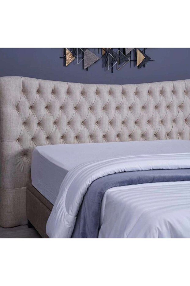 MARS HEADBOARD CHANEL BEIGE L-140 : H-125 CM