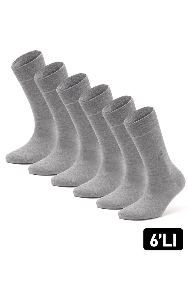 Men's 6-Piece Cotton Long Seasonal Socks Breathable and Comfortable (14100)