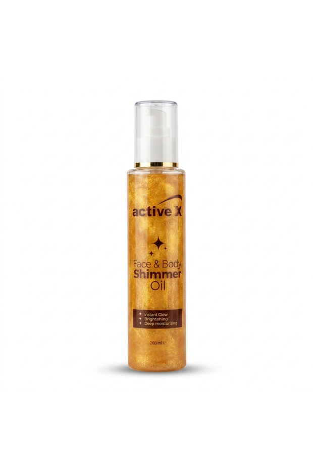 Face & Body Shimmer Oil 200ml - Radiant Glow & Hydrating Body Illuminating Oil