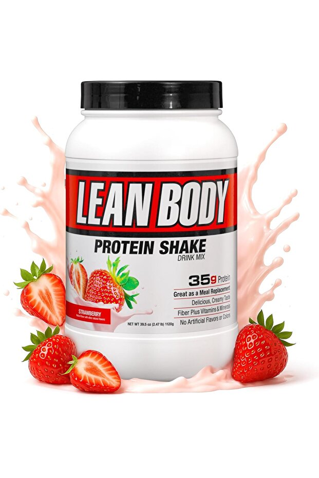 Nutrition Lean Body HI- Protein Meal Replacement Shake (Strawberry, 2.47Ib-1120g)