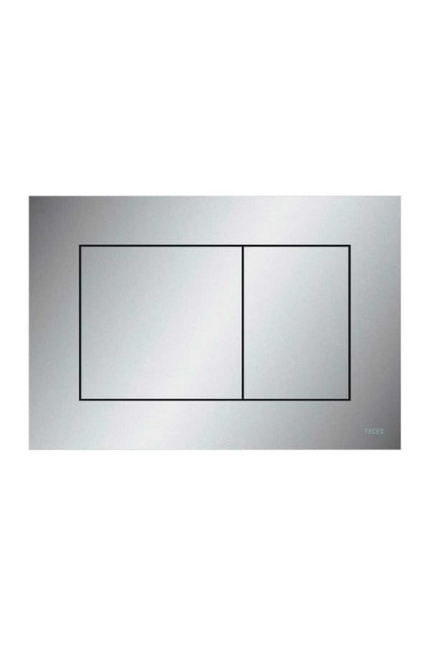 Now WC flush plate, matte chrome, 2 steps