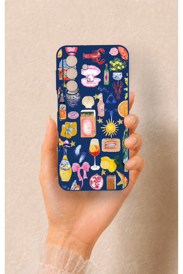 Samsung A17 Compatible Summer Patterned Silicone Case