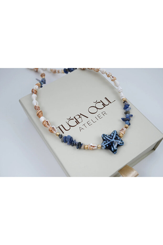 Ykl103 Summer Necklace with Starfish and Shell Details