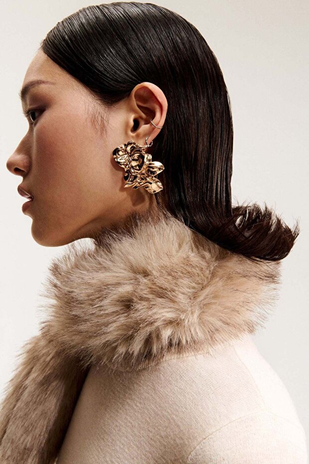 Organic-shaped earrings