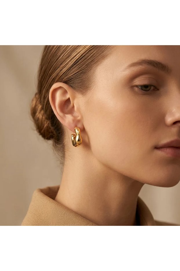 Xuping Moonlight Gold Earrings