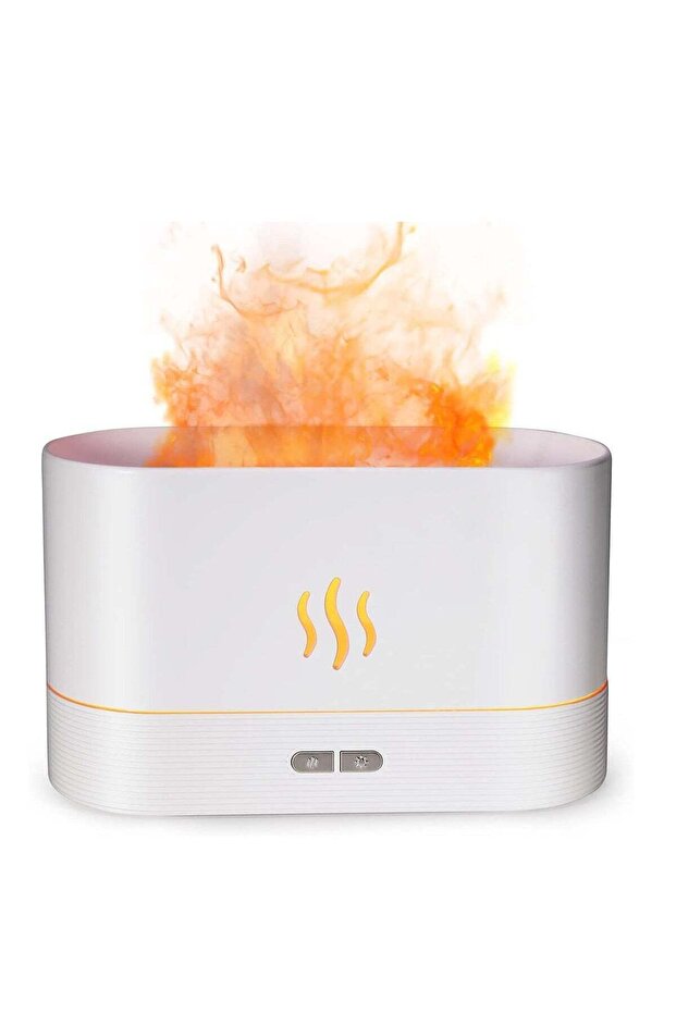 Original Flame Air Diffuser, Ultra-Silent Cool Mist Humidifier with Waterless Auto-Off Protection