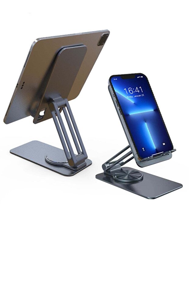 MK60 Rotating Stable and Antiskid wide compatibility foldable Desktop Holder For Mobile and Tablet