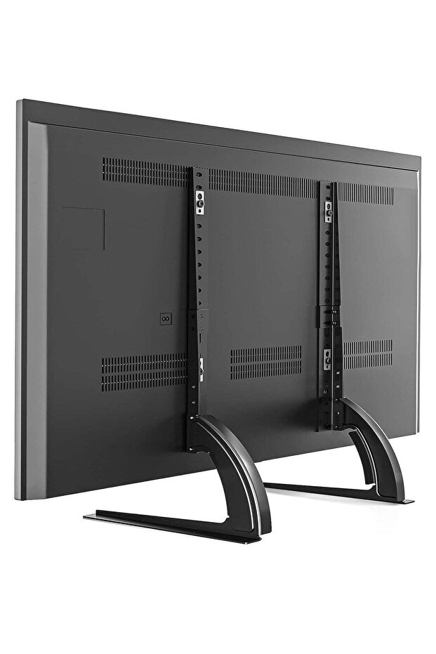 Universal TV Stand Mount by 5Rcom: Versatile Tabletop Stand for 22-65 inch Flat Screen TVs - Adjustable Height, Holds up to 88lbs - Compatible with Plasma, LCD, LED TVs - Max VESA 800 x 500mm - Stabl