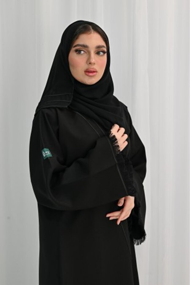 عباية كريب بقيطان اسود