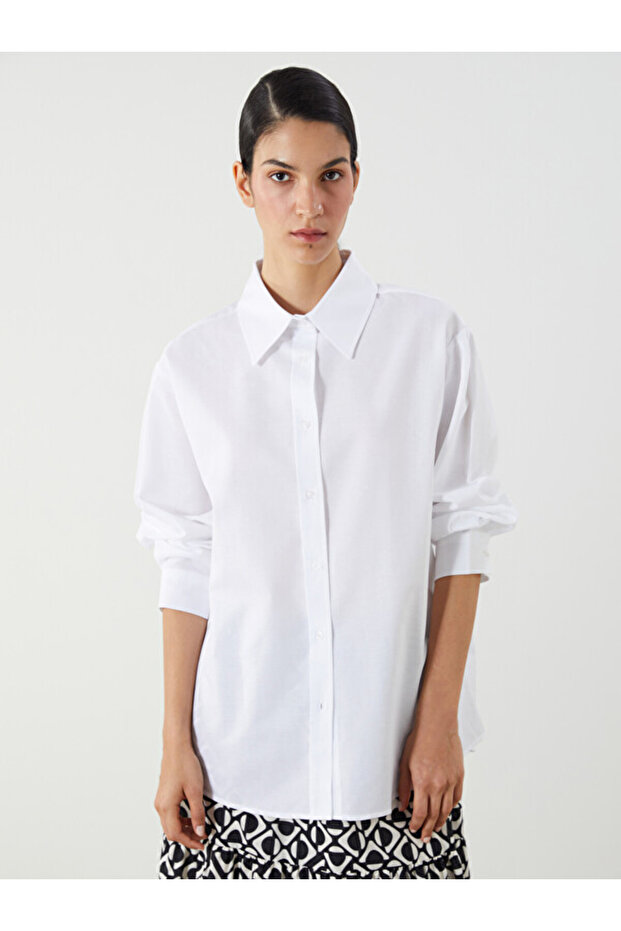 Oversize Poplin Women's Shirt Tunic