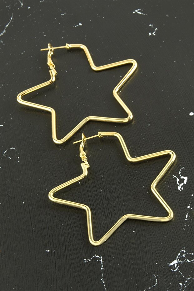 Shophnrl Star Tr Earrings (212841) 5.5 Cm-Yellow