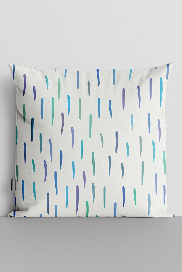 Colorful Lines Double Sided Digital Printed Pillow Throw Pillow Cover-1314