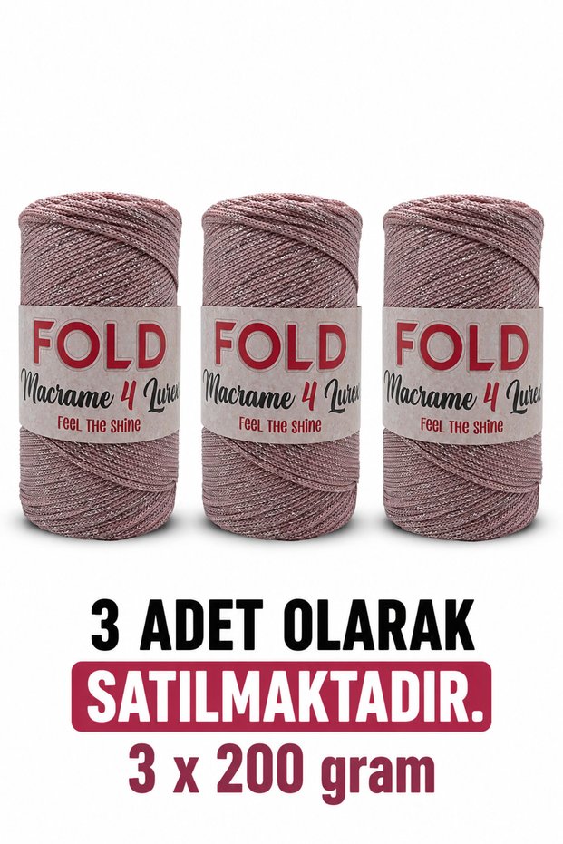 Silvery Polyester Macrame No.4 200 Grams 2mm Thickness 230 Meters