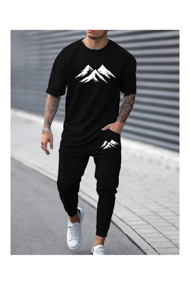 Unisex Oversize Shorts Set Short Sleeve T-Shirt Comfortable Fit Summer Casual Sports