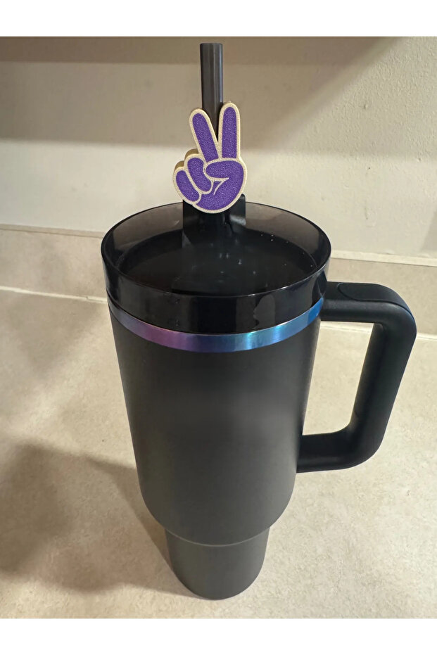 Decorative Straw Ornament, Cup and Thermos Accessory