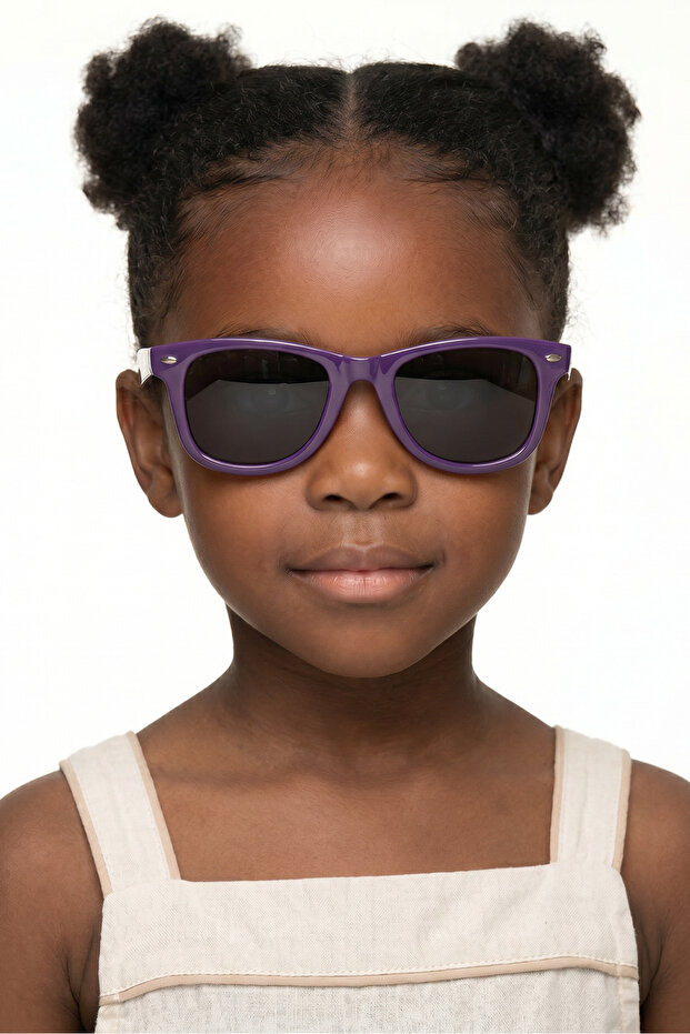 Fimi Dark Purple Black Girls' Sunglasses