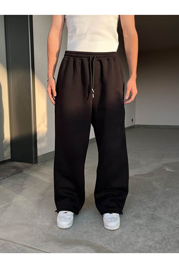 Basic Siyah Baggy Eşofman Altı