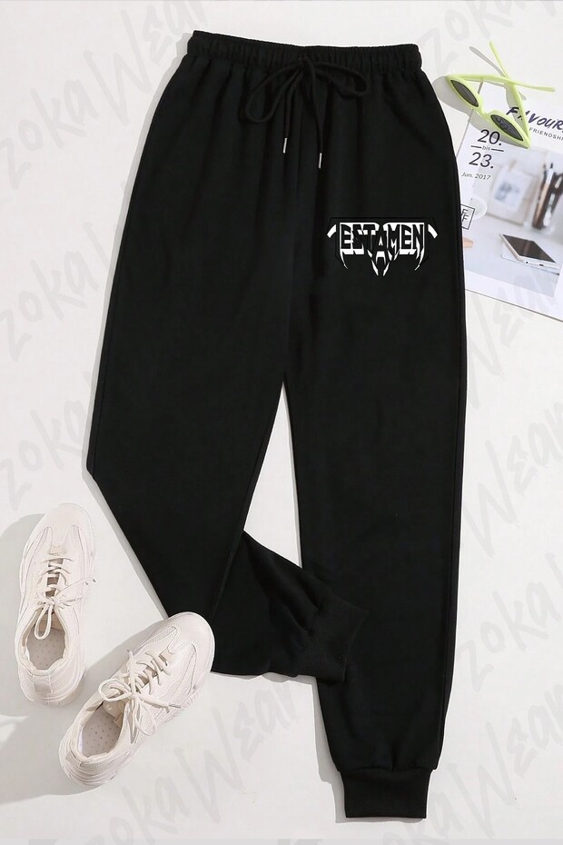 بنطلون رياضي مطبوع عليه Testament للجنسين