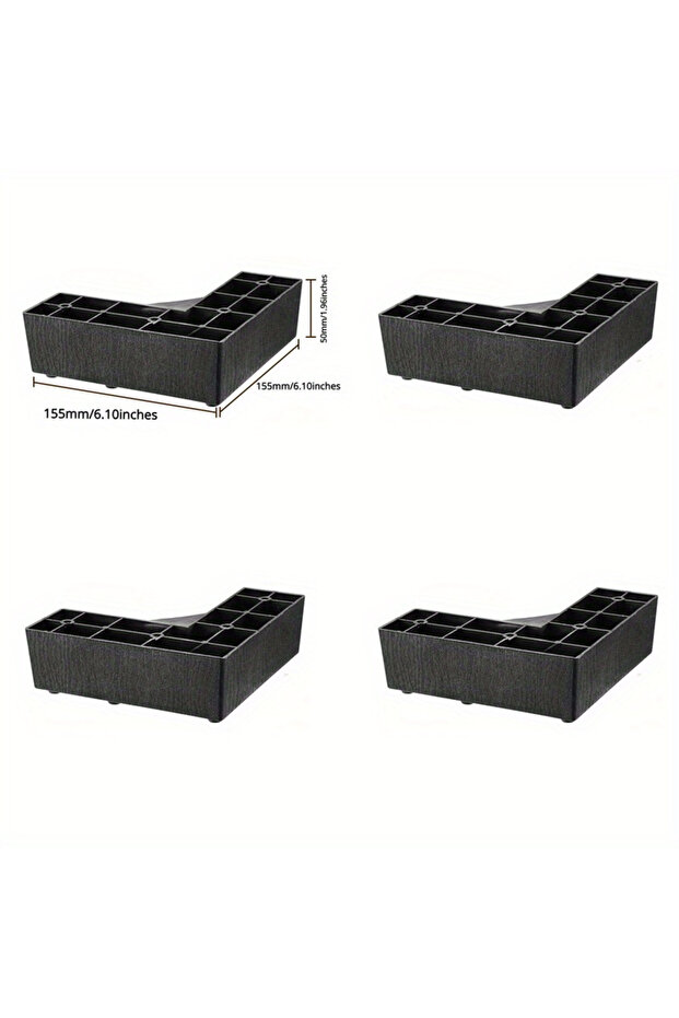 4pcs 5cm L-Shape 4Pcs 50MM Hight Plastic Furniture Legs L-shape And One Line Shape Sofa Legs Coffee