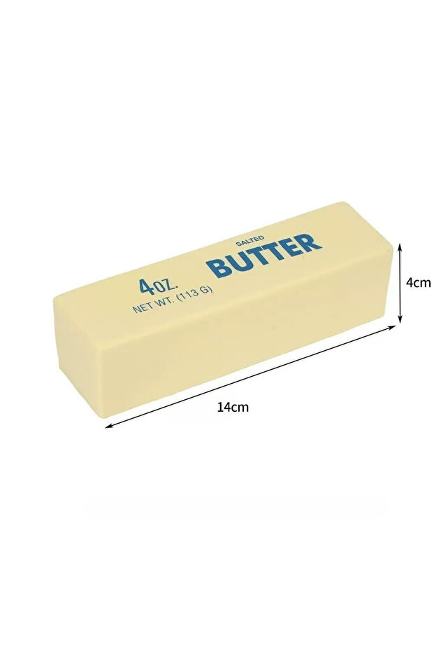 14cm Soft Slow Rebound Butter Stick Squeezing Toy Realistic Butter Sticks Decompression Fidget Toys