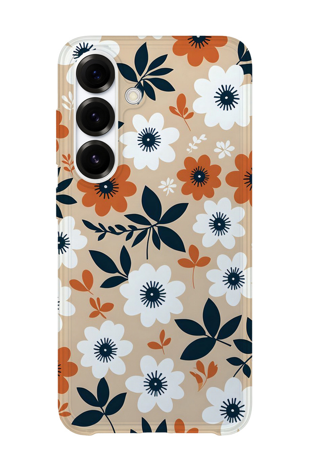 Samsung Galaxy S23 Plus Compatible Printed Transparent Phone Case | Collection: Pastel Flowers