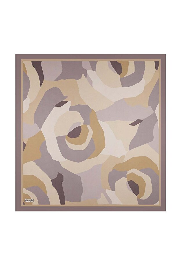 Çağrı Pruva Pattern Tivil Silk Scarf 11364-25