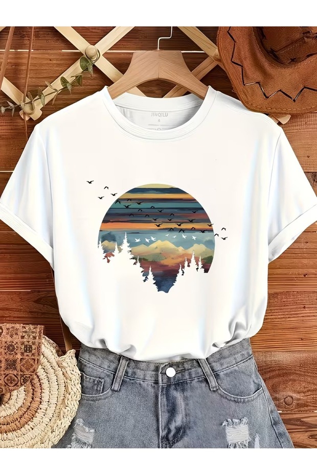 Unisex Comfortable Fit Tshrit Mixed Printed Tshirt