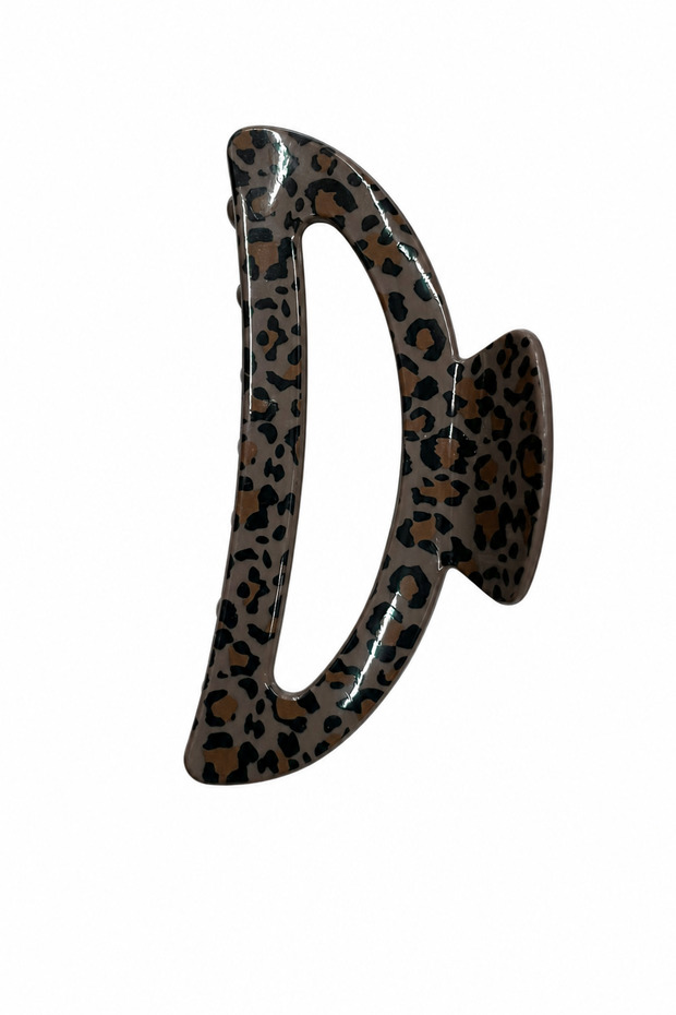Leopard Print Oversized Claw Hair Clip Stylish and Practical Hair Accessory for Women