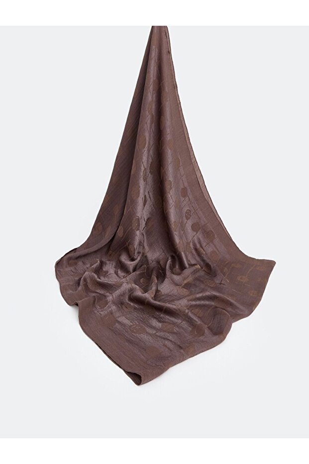 Lcw Accessories Brown Jacquard Women's Shawl