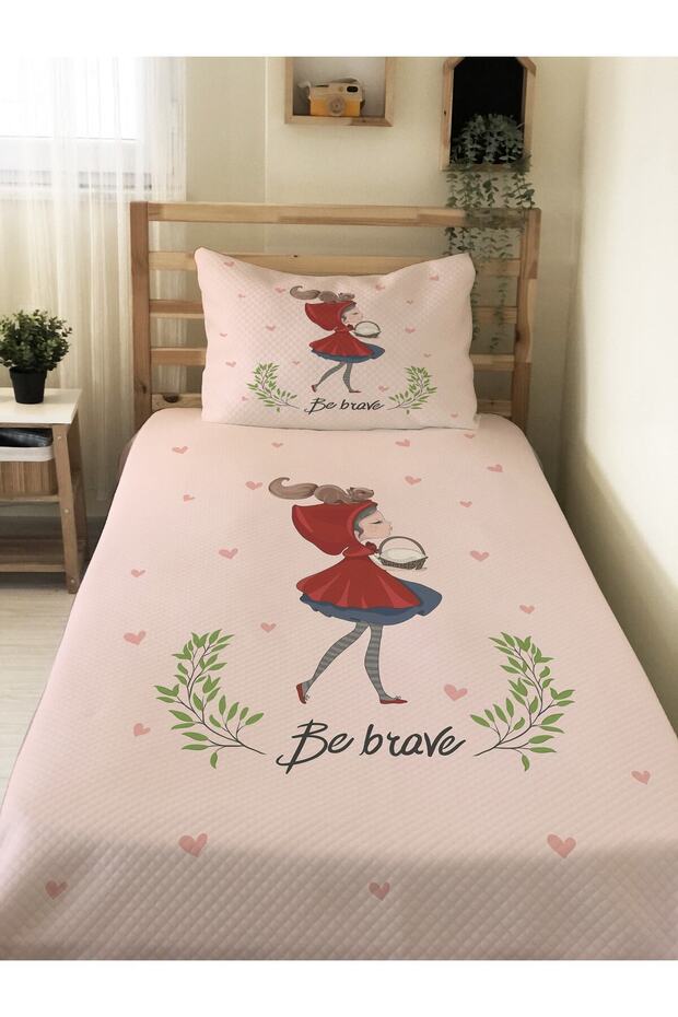 Girl Patterned Baby and Child Printed Single Pique Set 160 X 220 cm