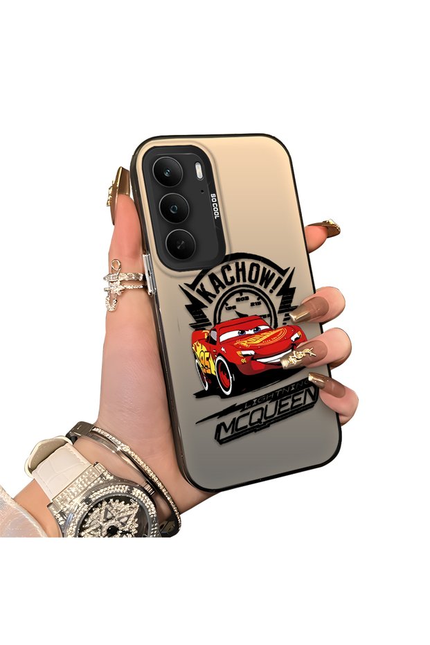 Realme C75 4g Compatible Hard Acrylic Back Silicone Edge Lens Protection Case